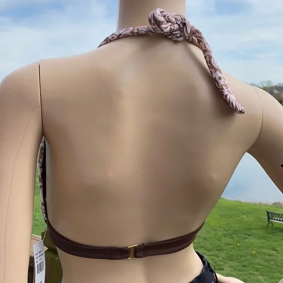 Nicolita Moroccan O-Ring Halter Bikini Top D-Cup - Picture 5 of 7